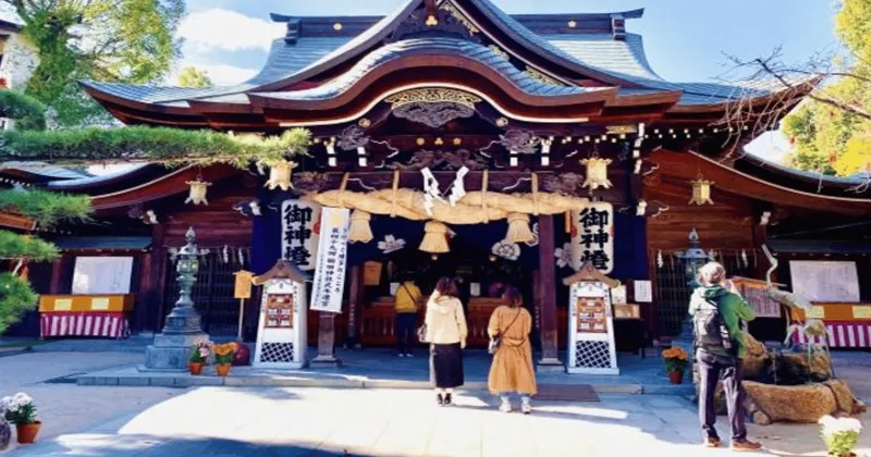 Altstadt von Hakata und Laternenmalen